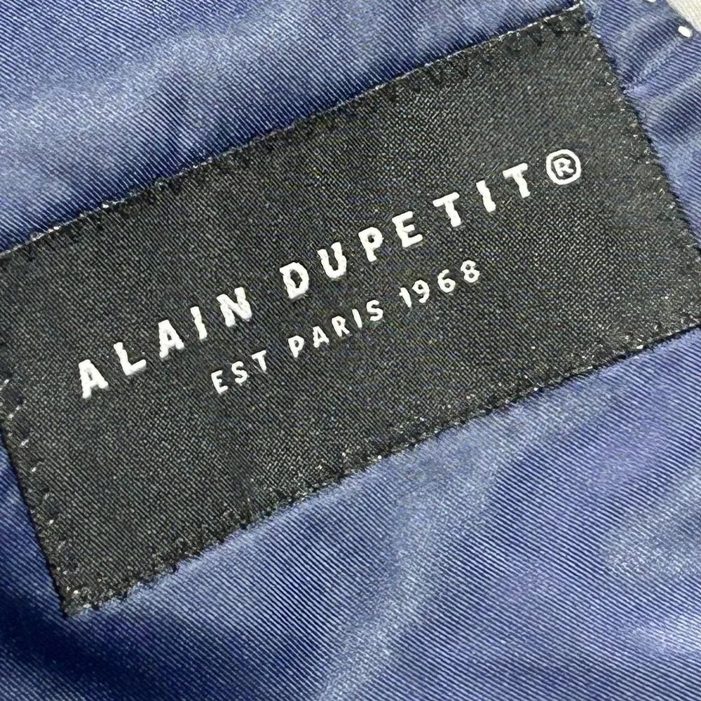 Alain Dupetit Suit Jacket Mens‎ 36R Blue Rayon Blend 2 Button Dress Blazer